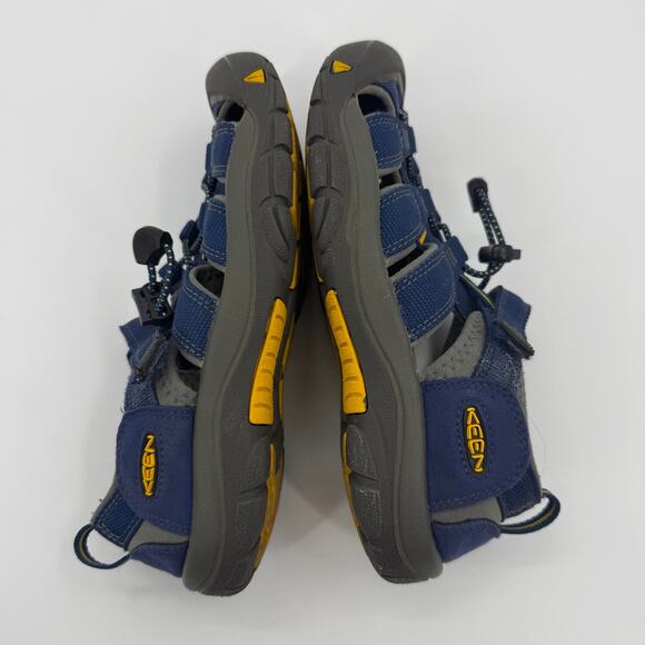 KEEN Big Kids Newport Sandal Size 4 Blue Adjustable Hiking Water Closed Toe Shoe - Picture 4 of 8